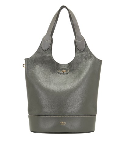 Lily Tote, &pound;250, Handbags, Grey, Leather, Front view